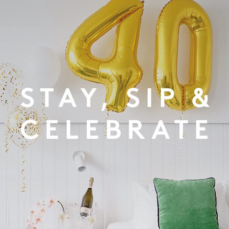 Stay, Sip & Celebrate hotel package